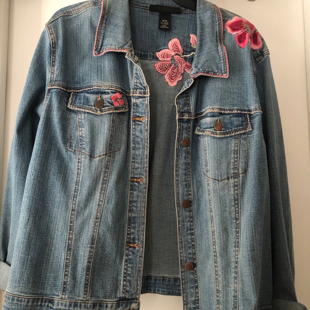 Embroidered jean jacket